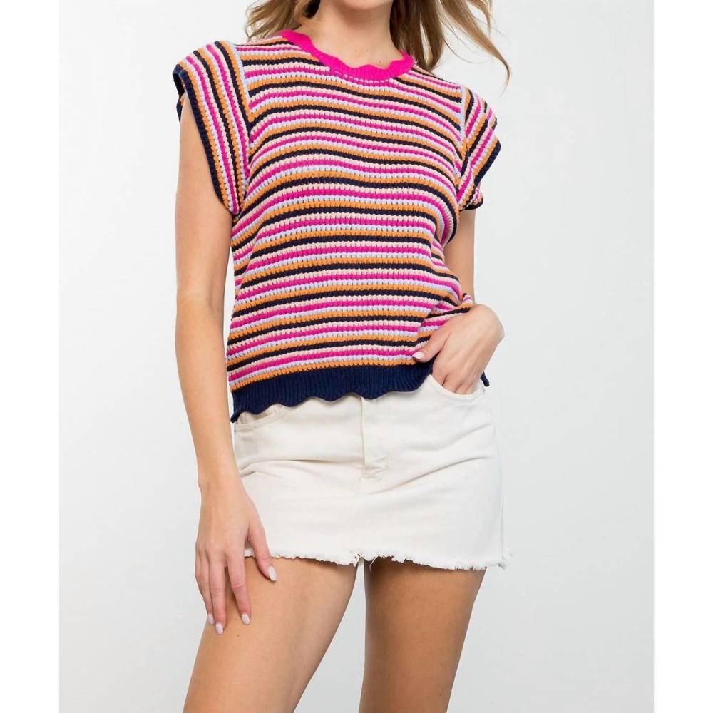 NEW THML knit top in multi color